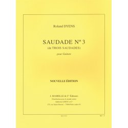 Roland Dyens: Saudade No. 3 De Trois Saudades Pour Guitare