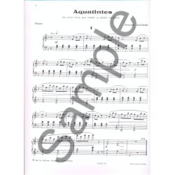 Aquatintes pour harpe