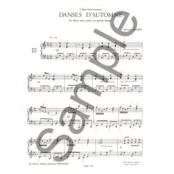 Bernard Andr&egrave;s - Danses d&rsquo;automne, Six Pi&egrave;ces pour petite (ou grande) harpe