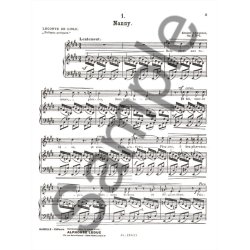 Chausson 14 Melodies Voice &amp; Piano Book