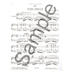 Gabriel Faur&eacute;: Barcarolle No.4, Op.44 in A flat major (Piano solo)