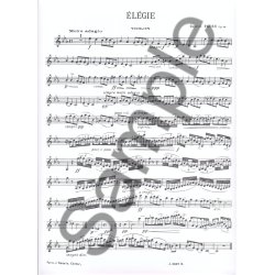 El&eacute;gie pour violoncelle ou violon et piano