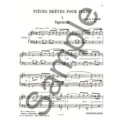 Gabriel Faur&eacute;: Pi&egrave;ces br&egrave;ves Op.84 (Piano solo)