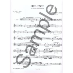 Sicilienne pour fl&ucirc;te et piano op.78