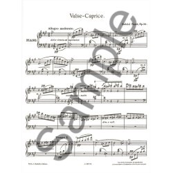 Faure Gabriel Valses 4 Valses Caprices Piano Book Book