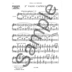 Gabriel Faur&eacute;: Valse-Caprice No.2, Op.38 (Piano solo)
