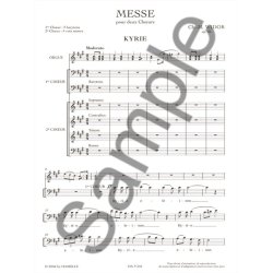 Charles Marie Widor: Messe Pour Deux Choeurs Op.36 (Chorus Part)