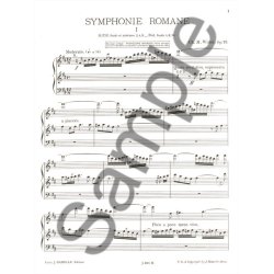 Widor Symphonie Romane Op.73 Organ Book