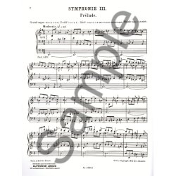 Widor Symphonie No3 Op13 Organ Book