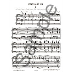 Widor Symphonie No8 Op42 Organ Book