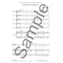 Widor Tantum Ergo Baritone Solo Voice & Organ Book