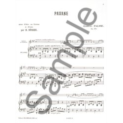 Gabriel Faur: Pavane Op.50 (Violin &amp; Piano)