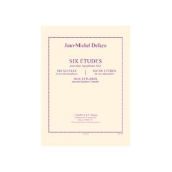 Defaye J.M. 6 Etudes 2 Alto Saxophones Book