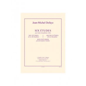 Defaye J.M. 6 Etudes 2 Alto Saxophones Book