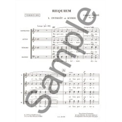 Gabriel Faur&eacute;: Requiem Op.48 (Musica Gallica) (Choral-Mixed accompanied)