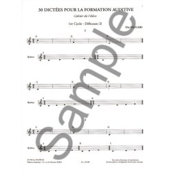 Succari 30 Dictees Pour La Formation Auditive Eleve Prof 1 Debt 2 Bk