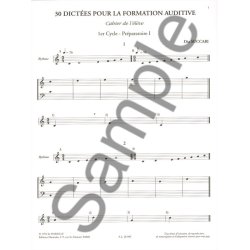 Succari 30 Dictees Pour La Formation Auditive Eleve Prof 1 Prep 1 Book