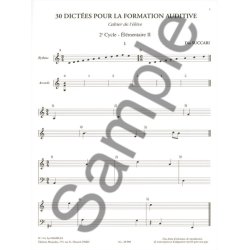 Succari 30 Dictees Pour La Formation Auditive Eleve Prof 2 Elem 2 Book