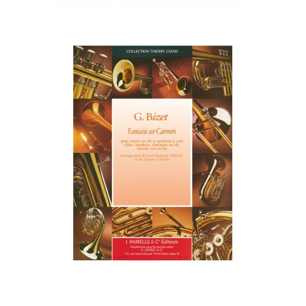 Arban: Fantaisie sur carmen cornet(si bemol) et fl./htbs./clarinette/bassson/cor(fa)
