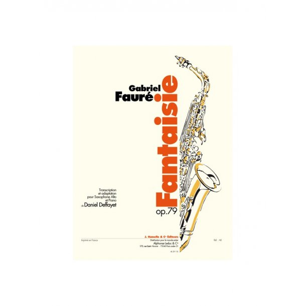 Gabriel Faur&eacute;: Fantaisie Op.79 (Saxophone-Alto & Piano)