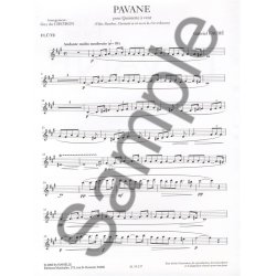 Pavane Op 50 Fl Ob Cla Fhn Bsn Sc/Pts