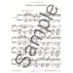 Gabriel Faur&eacute;: Th&egrave;me et Variations Op.73 (Piano solo)