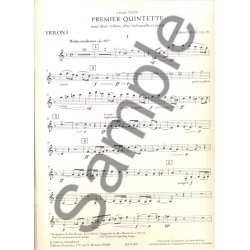 Premier Quintette op 89 pour 2 violons, alto, violoncelle et piano (&eacute;d. critique)