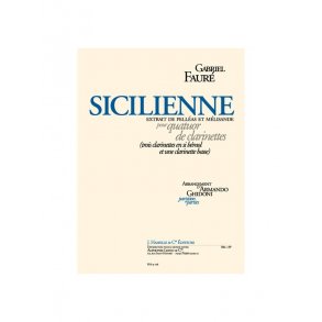 Sicilienne Arr Ghidoni Clarinet Quartet Sc/Pts