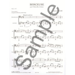 Faure: Berceuse, op. 16 (3'02'') transcription pour violoncelle et guitare