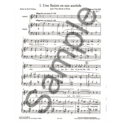 Faure: La bonne chanson &eacute;dition revue et corrig&eacute;e pour voix &eacute;lev&eacute;e, piano et quintette &agrave; cordes (partition et parties)