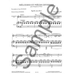 Gabriel Faur&eacute;: M&eacute;lodies Et Pieces Diverses Pour Trompette Et Piano - Volume 2