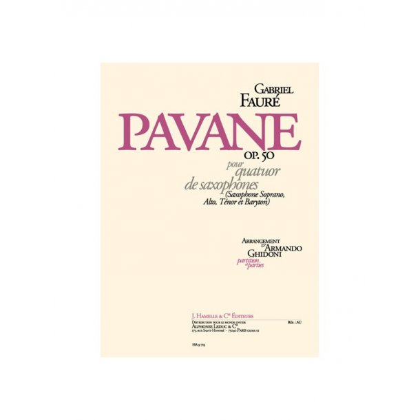 Gabriel Faur&eacute;: Pavane Op.50 (Saxophones 4)