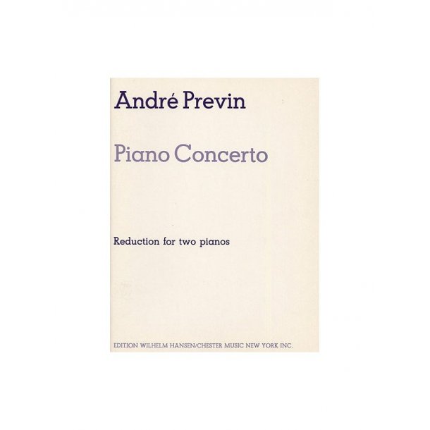 Andre Previn: Piano Concerto (Reduction For Two Pianos)