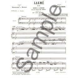 Delibes Lakme No 10 Legende Soprano Solo & Piano Book