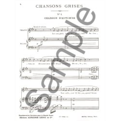 Reynaldo Hahn: Chansons Grises