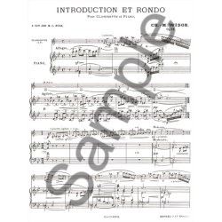 Charles Marie Widor: Introduction Et Rondo Op. 72 (Clarinet And Piano)