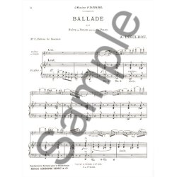 Albert P&eacute;rilhou: Ballade (Flute & Piano)