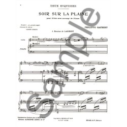Philippe Gaubert: 2 Esquisses No.1: Soir sur la Plaine (Flute & Piano)