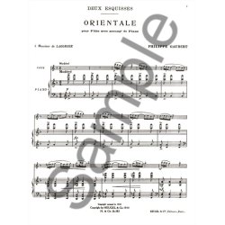 Philippe Gaubert: 2 Esquisses No.2: Orientale (Flute & Piano)