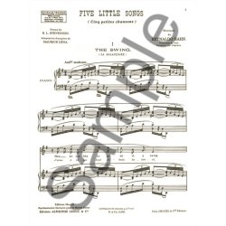 Reynaldo Hahn: Five Little Songs (Voice And Piano)