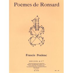 Francis Poulenc: Po&egrave;mes de Ronsard (med) (Voice & Piano)