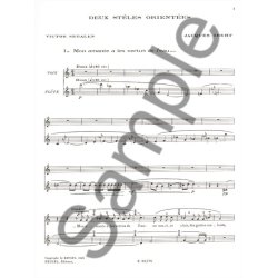 Jacques Ibert: 2 St&egrave;les orient&eacute;es (med) (Voice & 1 Instrument)