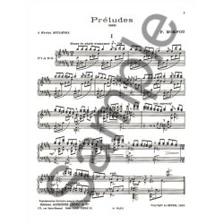 Federico Mompou: Pr&eacute;ludes No.1 - No.4 (Piano solo)