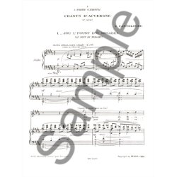 Joseph Canteloube: Chants d'Auvergne Vol.4 (med) (Voice & Piano)