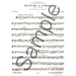 Reynaldo Hahn: Quatuor No.1 in A minor (Quartet-Strings)