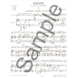 Francis Poulenc: Sonate (Cello/Piano)