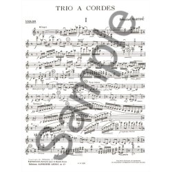 Bohuslav Martinu: Trio &Agrave; Cordes No.1, H136 (Trio - Strings)