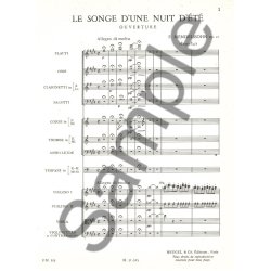 Felix Jacob Ludwig Mendelssohn Bartholdy: Overture from 'A Midsummer Night's Dream' (PH115) (Orchestra)