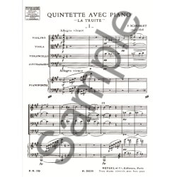 Franz Peter Schubert: Piano Quintet Op.114 (PH139) 'The Trout' (Quintet-Strings)