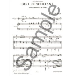 Darius Milhaud: Duo Concertant